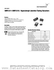 SMV1214-001 datasheet pdf Skyworks Solutions