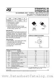 STB80NF55L-06T4 datasheet pdf ST Microelectronics