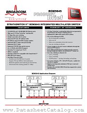 BCM5645 datasheet pdf Broadcom