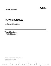 IE-78K0-NS-A datasheet pdf NEC