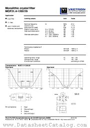 MQF21.4-1200/29 datasheet pdf Vectron