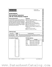 SCAN182245AMTDX datasheet pdf Fairchild Semiconductor