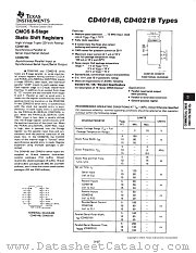 CD4021BNSR datasheet pdf Texas Instruments