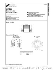 5962-8760901CA(54AC04DMQB) datasheet pdf National Semiconductor