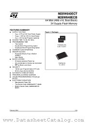 M28W640ECB70N6AT datasheet pdf ST Microelectronics