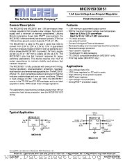 MIC39150 datasheet pdf Micrel Semiconductor