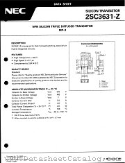 2SC3631 datasheet pdf NEC