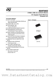 M29F080D70N1 datasheet pdf ST Microelectronics