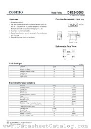 D1B240000 datasheet pdf Cosmo Electronics
