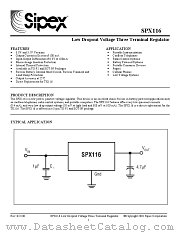 SPX116N-L-3.3 datasheet pdf Sipex Corporation