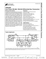 LMS485E datasheet pdf National Semiconductor