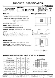 KL191CBX datasheet pdf Cosmo Electronics