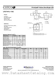 LP377AYL1-70G datasheet pdf Marktech Optoelectronics