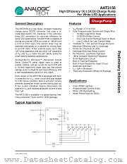 AAT3156 datasheet pdf ANALOGIC TECH