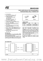 M54HC4538 datasheet pdf ST Microelectronics