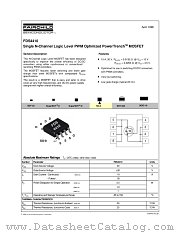 FDS4410_NL datasheet pdf Fairchild Semiconductor