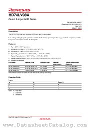 HD74LV08A datasheet pdf Renesas