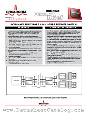BCM8040 datasheet pdf Broadcom