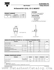 SUD50N06-07L datasheet pdf Vishay