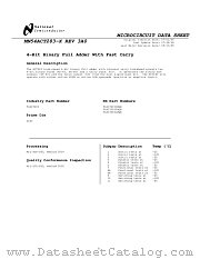 54ACT283FMQB datasheet pdf National Semiconductor