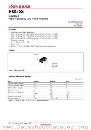 HSG1001 datasheet pdf Renesas