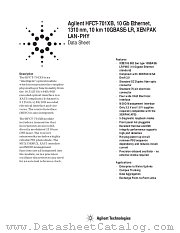 HFCT-701XB datasheet pdf Agilent (Hewlett-Packard)