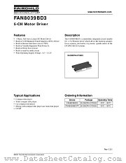 FAN8039BD3TF datasheet pdf Fairchild Semiconductor