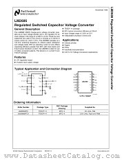 LM2686MTCX datasheet pdf National Semiconductor