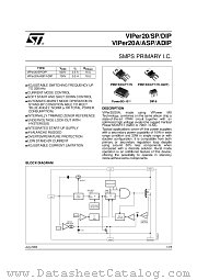 VIPER20SP13TR datasheet pdf ST Microelectronics