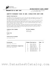 LMH6720J-QML datasheet pdf National Semiconductor