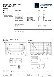 MQF10.7-0750/25 datasheet pdf Vectron