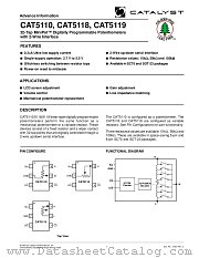 CAT5118 datasheet pdf Catalyst Semiconductor