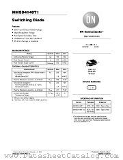MMSD4148 datasheet pdf ON Semiconductor