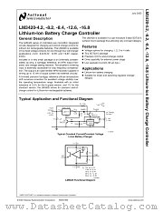 LM3420M5X-4.2 datasheet pdf National Semiconductor