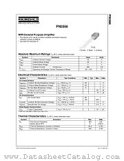 PN3566_D75Z datasheet pdf Fairchild Semiconductor