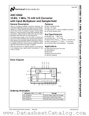 ADC12062CIVF datasheet pdf National Semiconductor