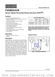 FSDM0565RWDTU datasheet pdf Fairchild Semiconductor