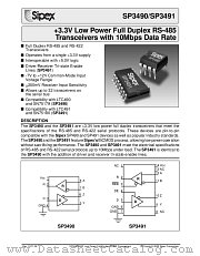 SP3491CN/TR datasheet pdf Sipex Corporation
