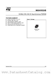 M69AW024BL60ZB8 datasheet pdf ST Microelectronics