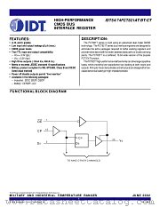 IDT54FCT821BTDB datasheet pdf IDT
