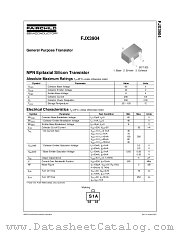 FJX3904TF datasheet pdf Fairchild Semiconductor