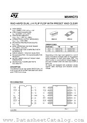 M54HC73 datasheet pdf ST Microelectronics