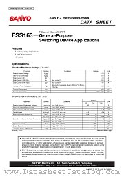 FSS163 datasheet pdf SANYO