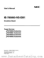 IE-789860-NS-EM1 datasheet pdf NEC