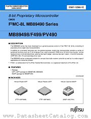 MB89F499 datasheet pdf Fujitsu Microelectronics