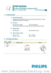 PMF3800SN datasheet pdf Philips