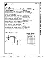 LM2736YMK datasheet pdf National Semiconductor