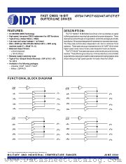 IDT74FCT162244ATPF datasheet pdf IDT