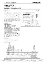 AN12941A datasheet pdf Panasonic