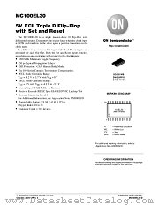 MC100EL30DWR2 datasheet pdf ON Semiconductor
